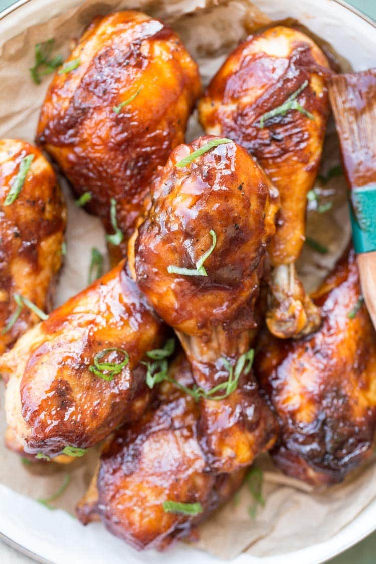 Easy Baked Barbecue Chicken Drumsticks Julie s Eats Treats