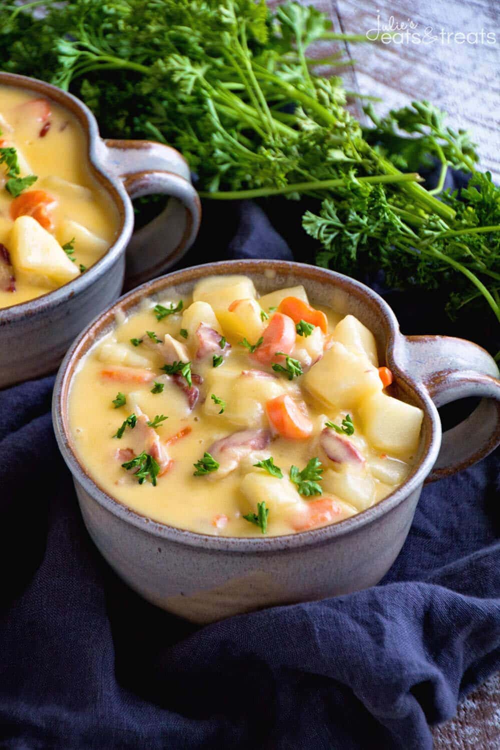 Crockpot Potato Soup (Cheesy Delicious!) - On My Kids Plate