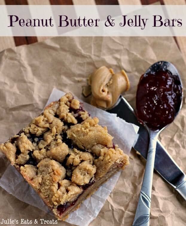 Peanut Butter Jelly Bars Julie S Eats Treats