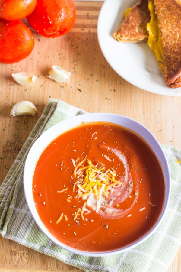 Slow Cooker Tomato Basil Soup - Julie's Eats & Treats