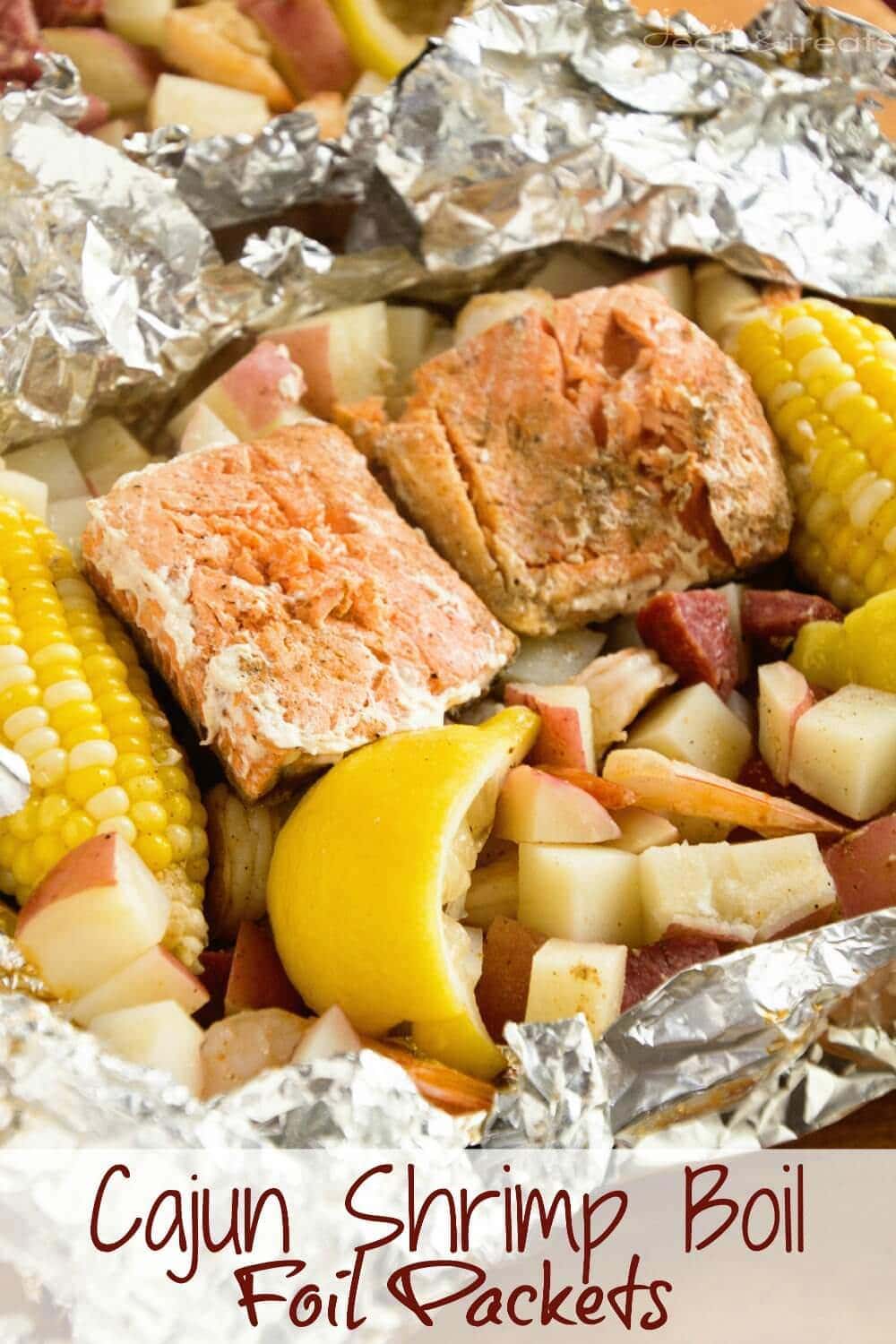 Cajun Shrimp Boil Foil Packets Julie S Eats Treats