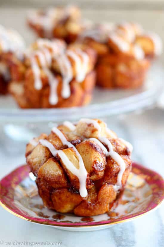 Cinnamon Roll Monkey Bread (Mini Bundt Pan Recipe)