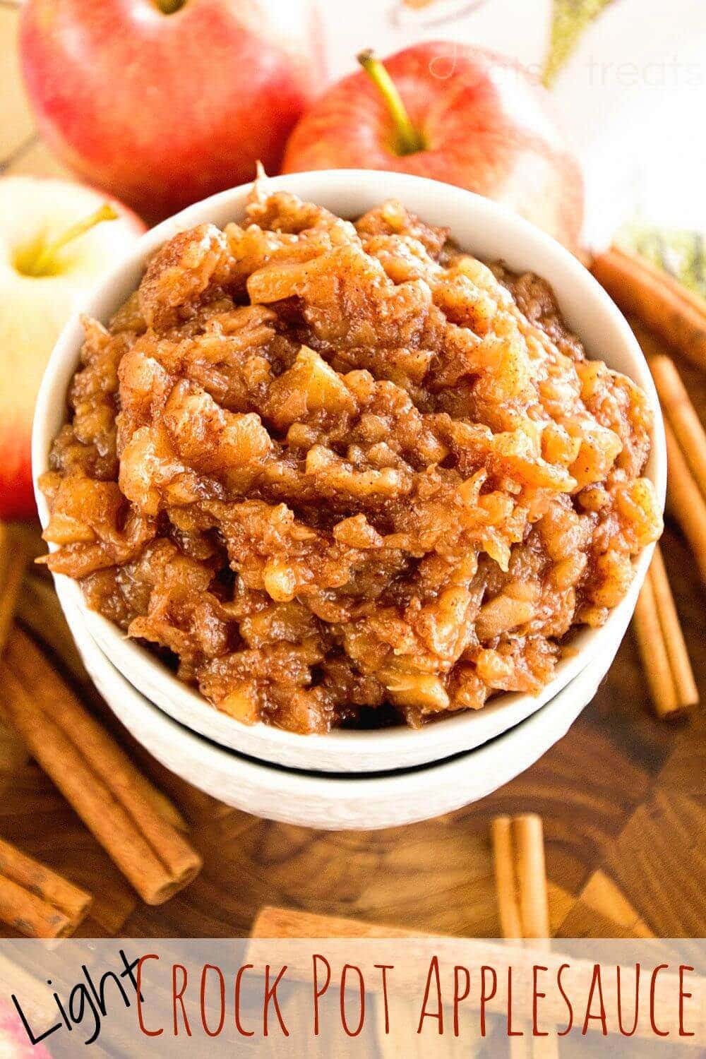 Light Crock Pot Applesauce Recipe - Julie's Eats & Treats