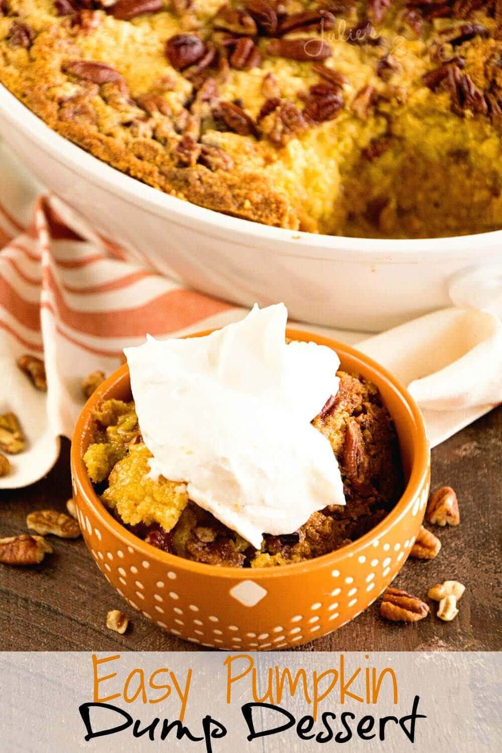 Easy Pumpkin Dump Cake - Julie's Eats & Treats