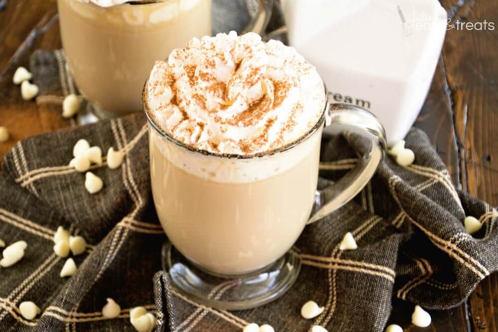 Yummiest White Chocolate Mocha Latte - little blonde mom