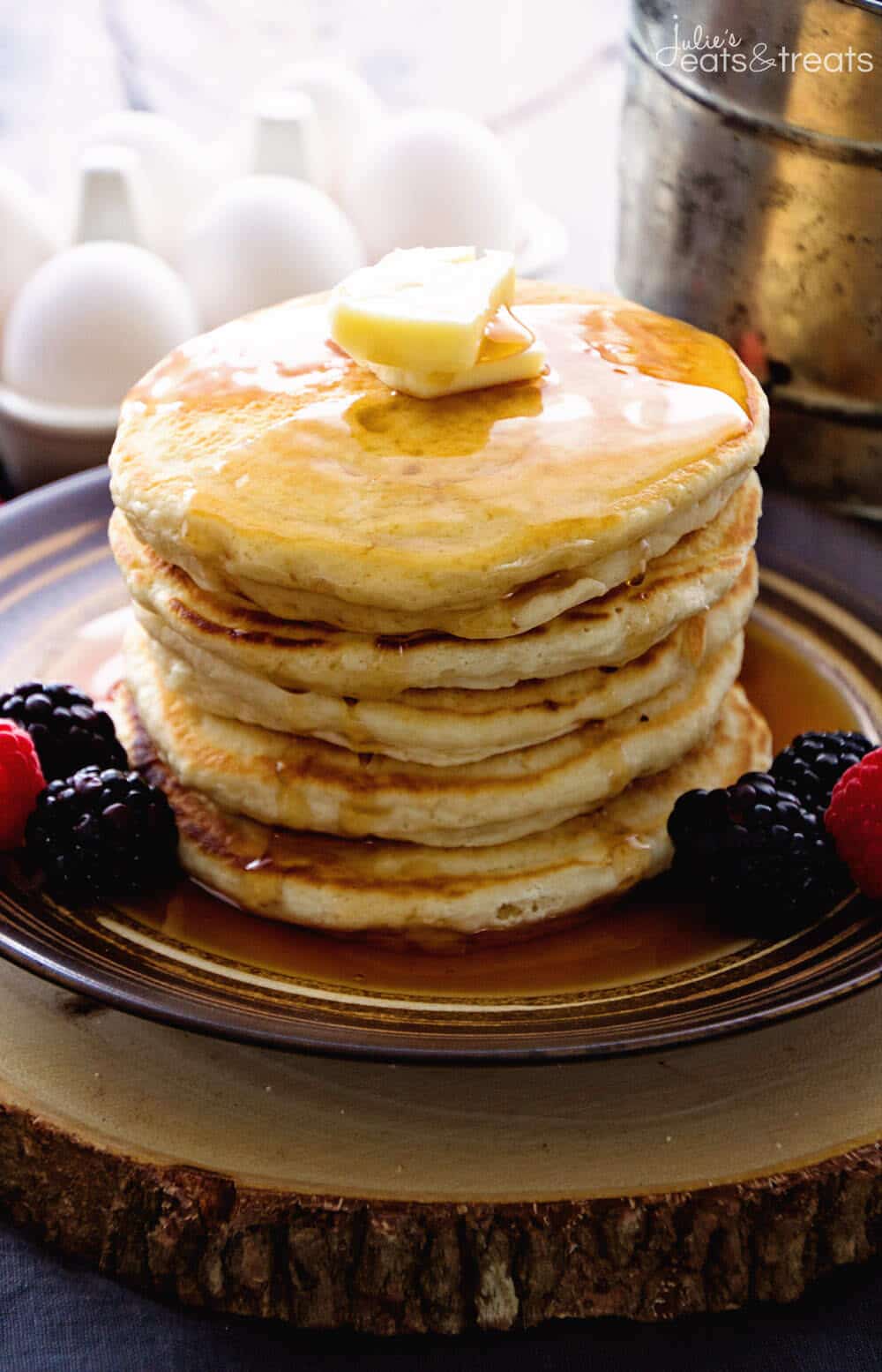 Easy Homemade Pancakes Recipe Video Julie S Eats Treats