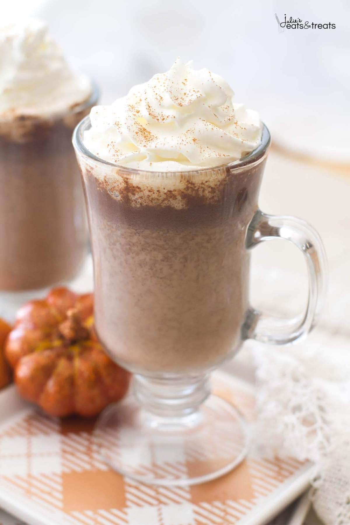 Pumpkin Hot Chocolate - Julie's Eats & Treats