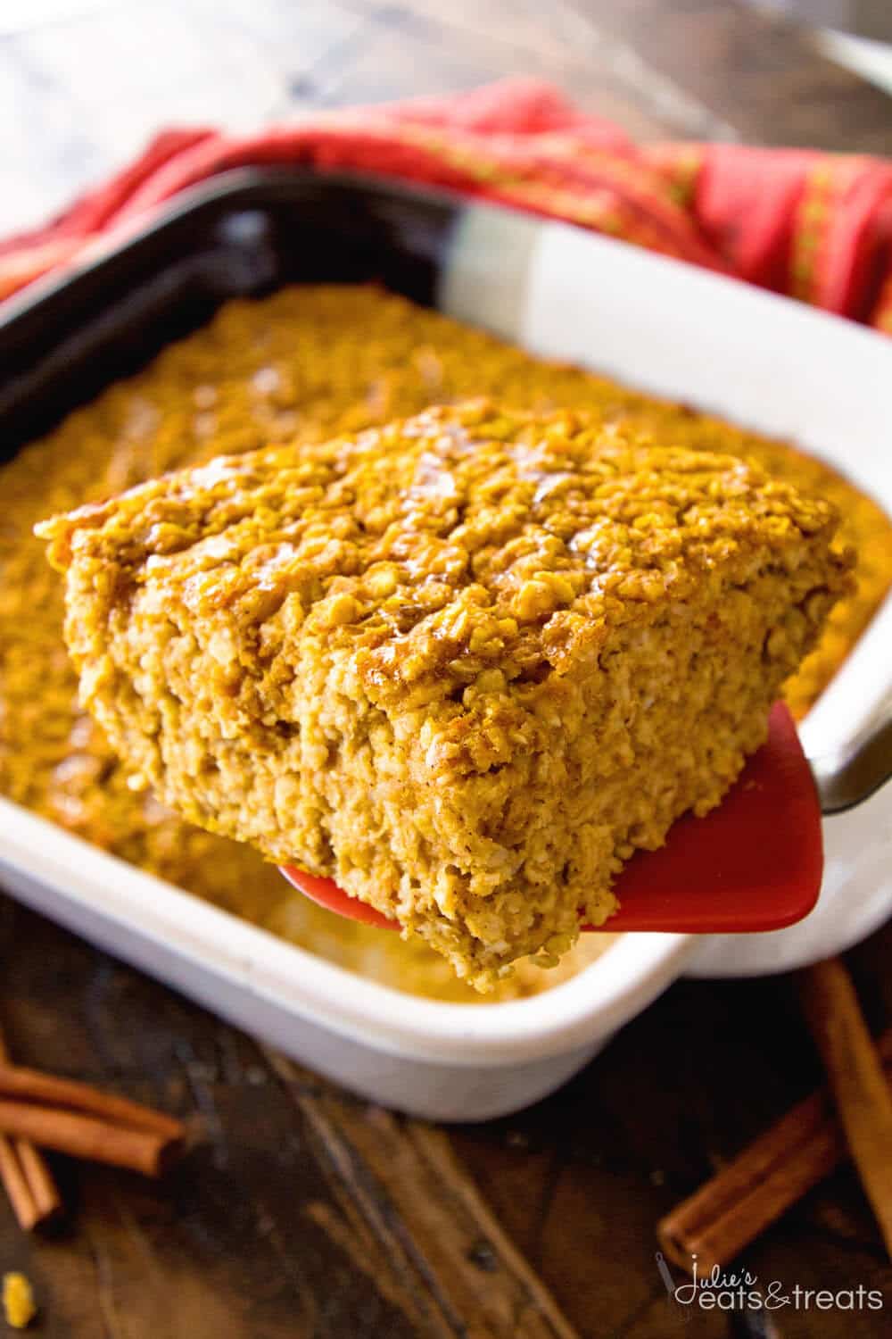 Pumpkin Baked Oatmeal Julie's Eats & Treats