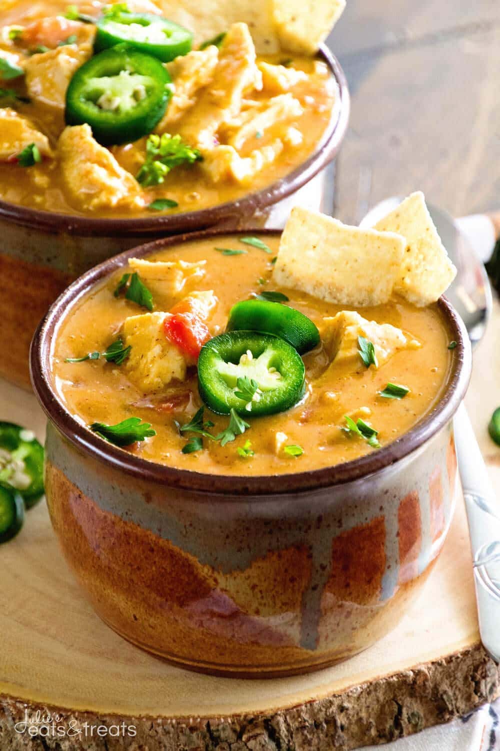 Slow Cooker King Ranch Chicken Soup Julies Eats Treats