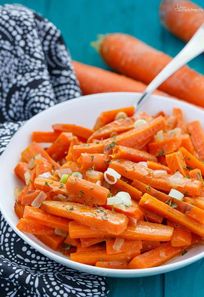 Easy Crockpot Carrots - Slow Cooker Crockpot Glazed Carrots