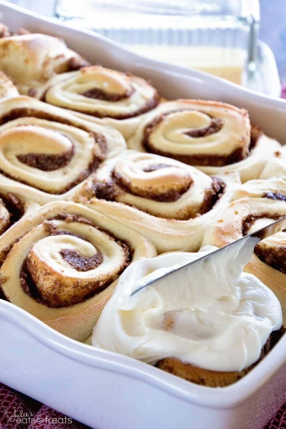 cinnamon roll icing without powdered sugar