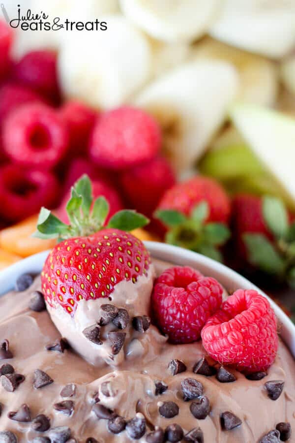 High Protein Chocolate Fruit Dip — What's for Meal Prep