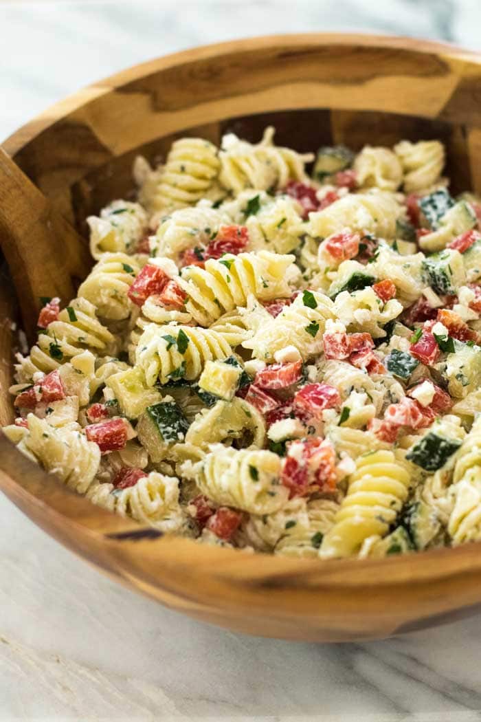 Greek Pasta Salad - Julie's Eats & Treats ®