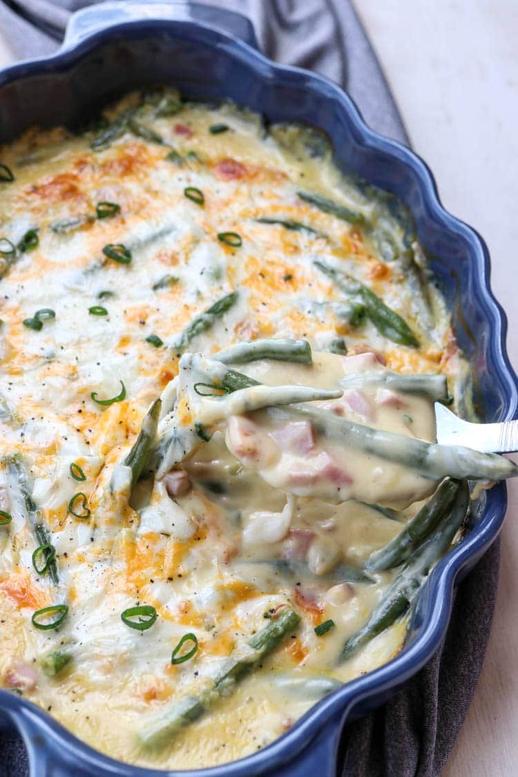 Ham and Green Bean Casserole - Julie's Eats & Treats