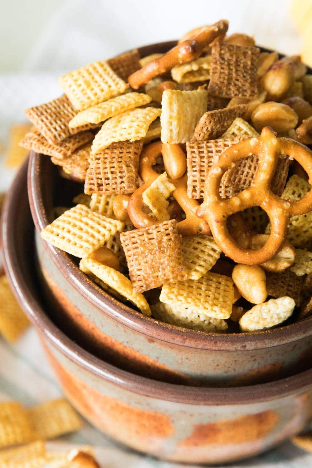 Honey Mustard Homemade Snack Mix - Julie's Eats & Treats