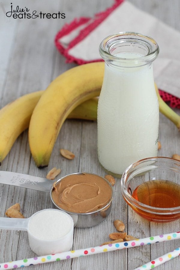 Banana Peanut Butter Protein Shake Julie S Eats Treats